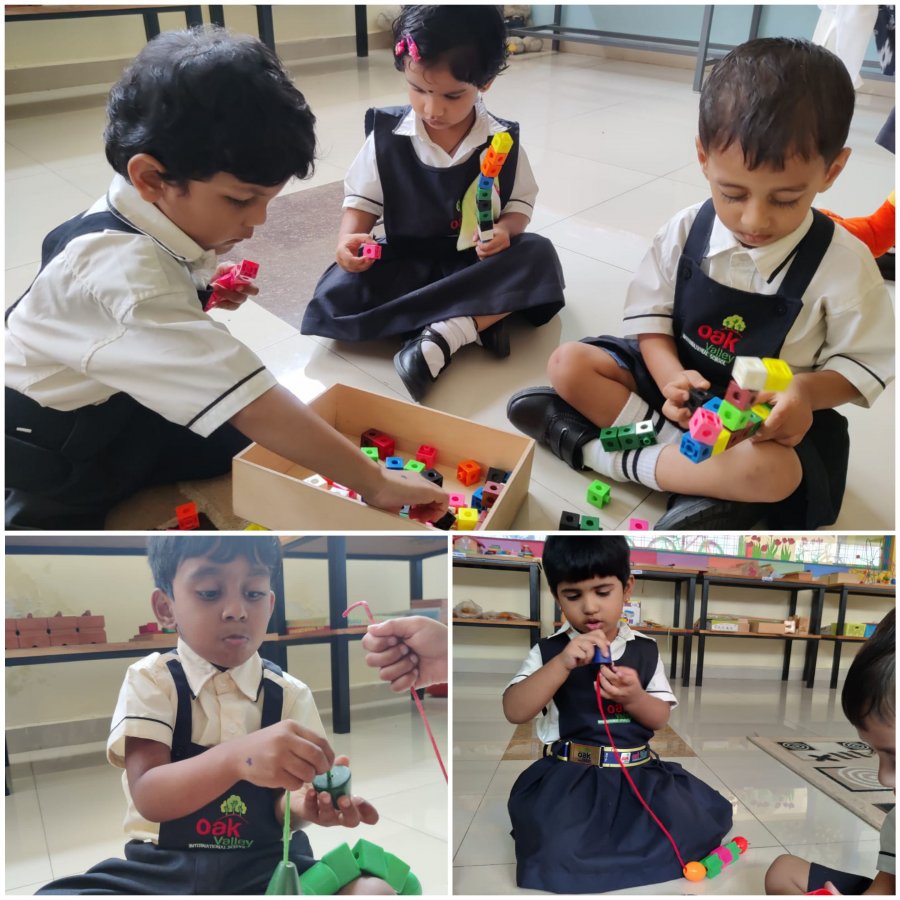 Nursery kids - beads activity